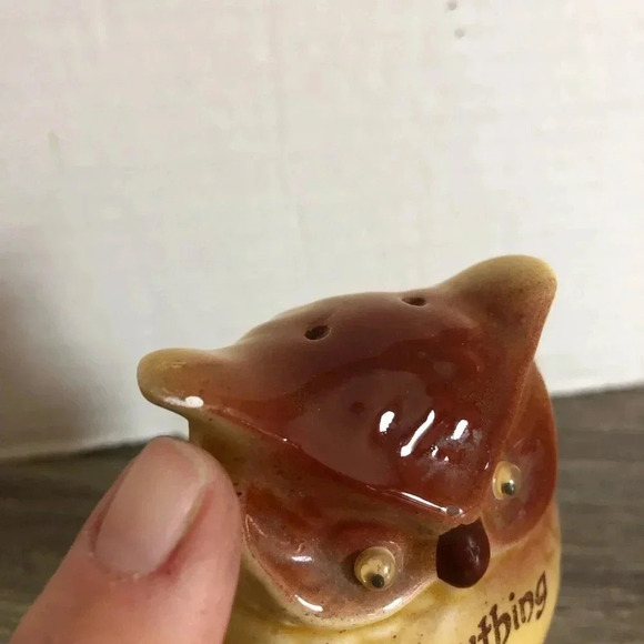 Vtg Ceramic  Owl Pepper Shaker - Picture 8 of 10